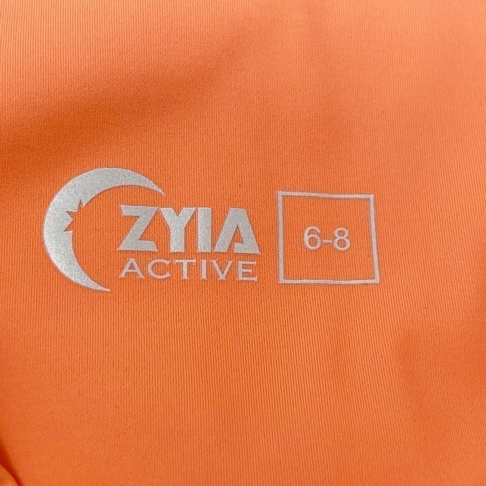 ZYIA ACTIVE Women’s Coral LASER CUT High Rise 7/8 Length Leggings Size 6–8 - Picture 8 of 9
